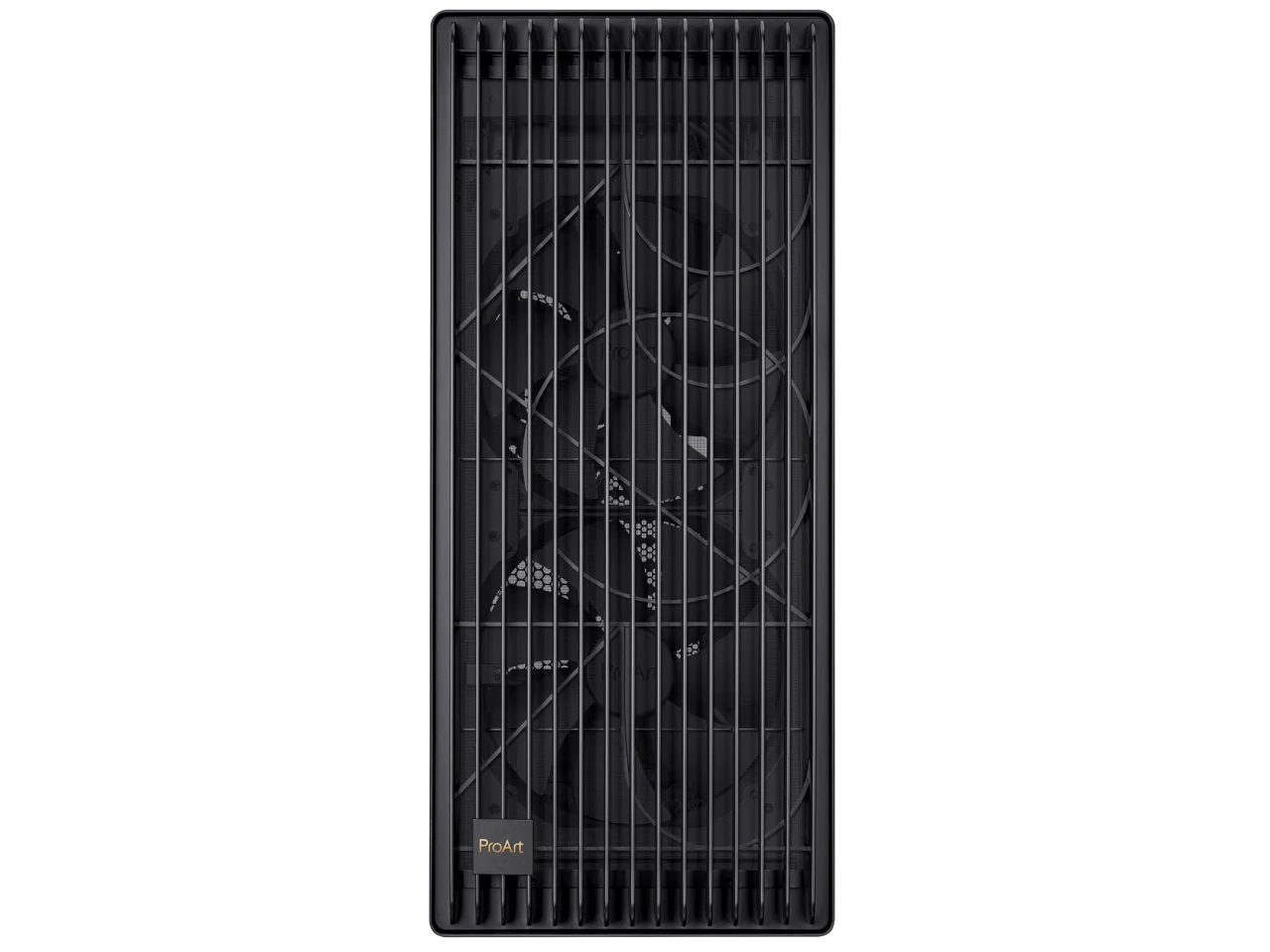 ASUS ProArt PA602 E-ATX Computer Case, 420mm radiator support, Dual 200mm built-in fans, front panel IR dust indicator, power lock latch, tool-less PCIe mounting & GPU Holder, 20Gbps USB-C front I/O