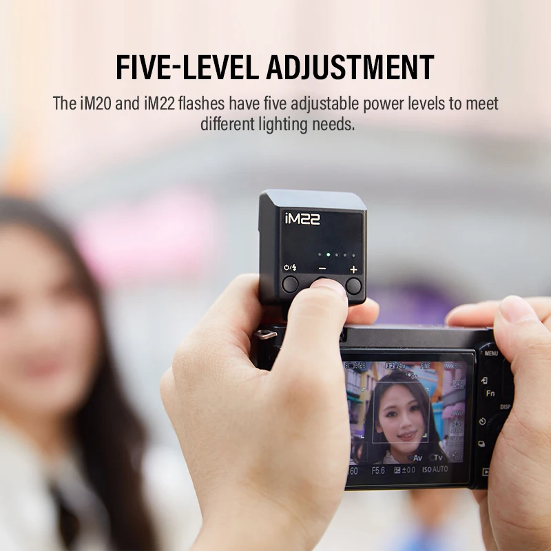 Godox iM20 iM22 كاميرا صغيرة فليتسر لكانون فوجي f1-230 سوني zv1 zve10 ريكو gr3 نيكون باناسونيك أوليمبوس بنتاكس ميست SLR كام