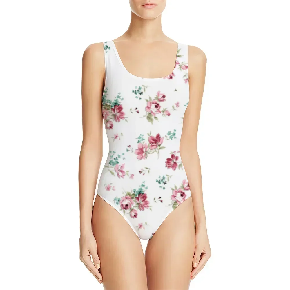 ملابس سباحة نسائية من قطعة واحدة ملابس سباحة صغيرة طازجة مطبوعة سانريو ساخنة في أوروبا وأمريكا مناسبة لقضاء العطلات #1