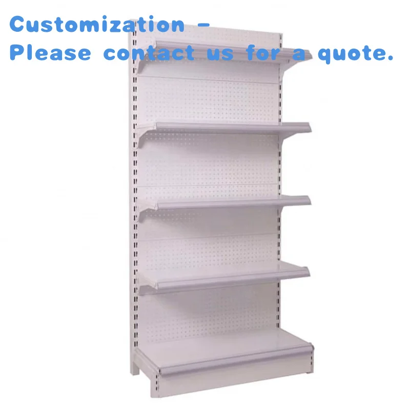 

Изготовленный на заказ. Высококачественная двухсторонняя стойка для супермаркета. Легкая витрина магазина гондолы с металлическими стеллажами.