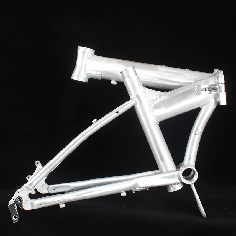 20 Inch Aluminum Alloy Folding Bicycle Variable Speed Frame Disc Brake 406 DIY Assembly Blank Portable Frame