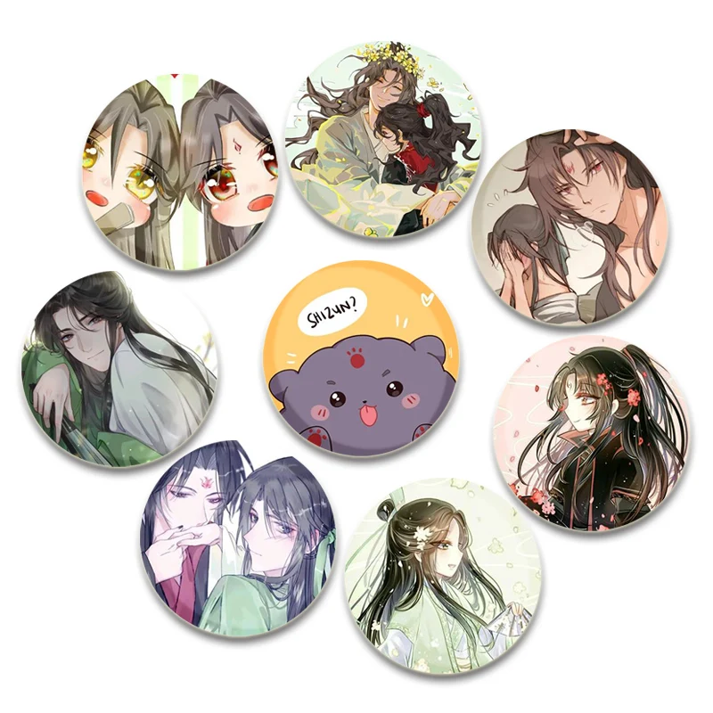 

Anime Scum Villain Self Saving System Pins Shen Qingqiu Luo Binghe Badge Handmade Brooches Breastpin for Backpack Gift Accessory