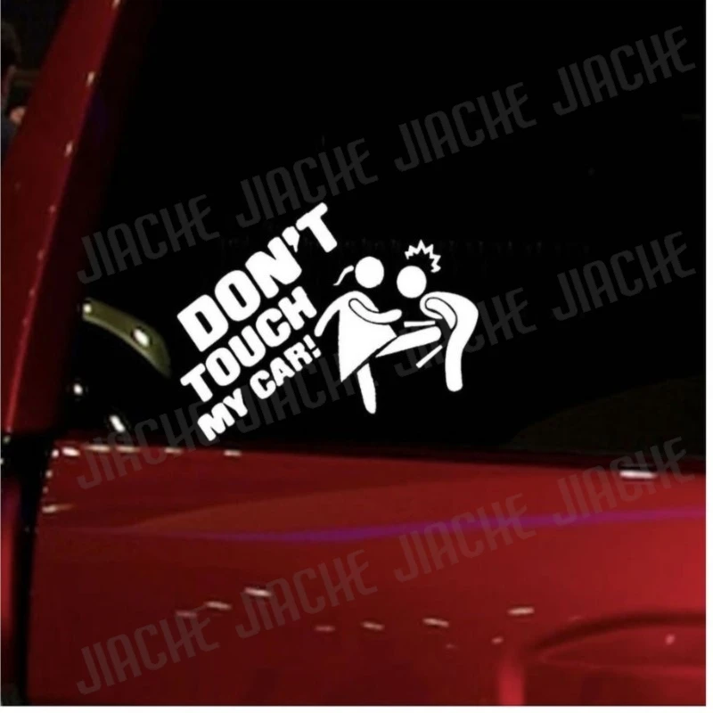 Funny Car Sticker Dont Touch My Car Decals Stickers Creative Auto Decal Exterior Decoration Black White Accessories Sticker - view 6