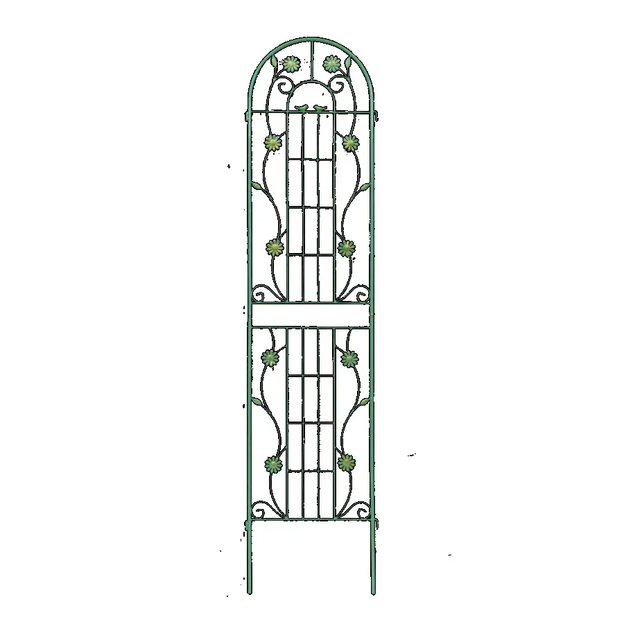 

2 Pack Metal Garden Trellis 86.7 x 19.7 Rustproof Trellis for Climbing Plants Outdoor Flower Support Green