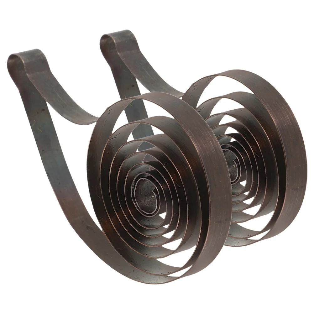 

2pcs Mechanical Alarm Parts Metal Springs Replacement For Clockwork Mechanism Repair Diy Vintage Clock Maintenance Durable Steel