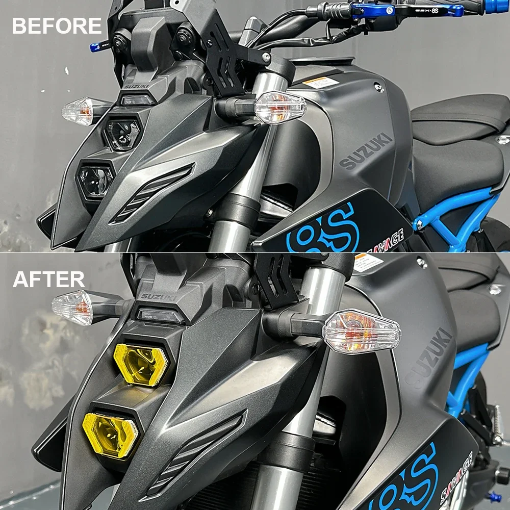 GSX-8S 2024 Headlight Protector For Suzuki GSXS8R GSX-S1000R Katana1000 V-Strom800 Headlamp Shield Guard Screen Protective Cover