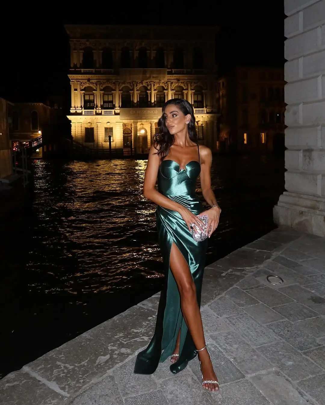 

Emerald Evening Dresses Spaghetti Strap 2025 Elegant Woman Party Dress Mermaid Prom Dresses Formal Satin Floor Length Customized
