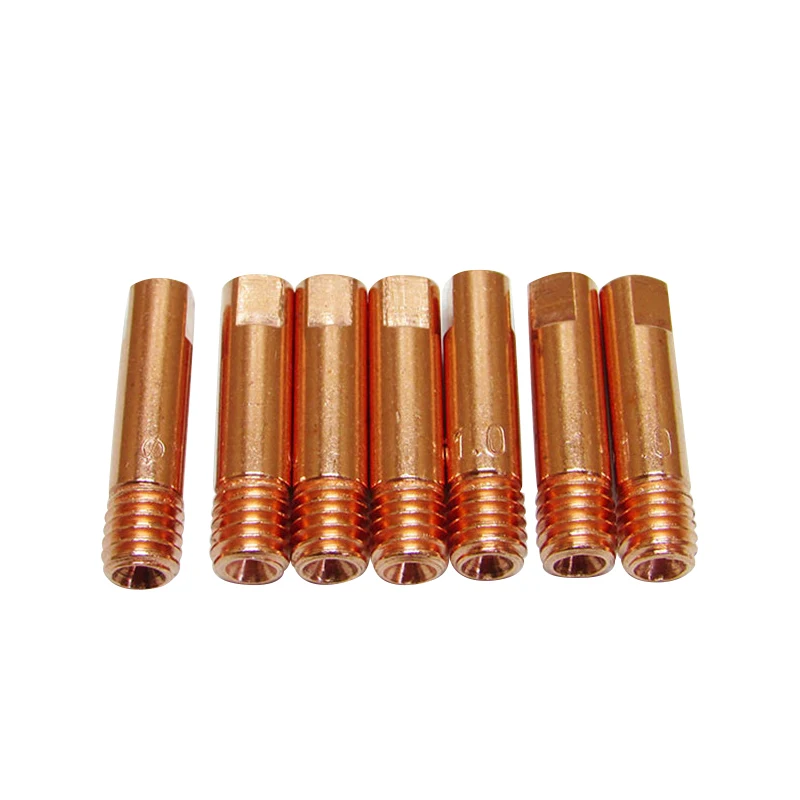 10/20PCS Tip Gas Nozzle MB-15AK M6*25mm Welding Torch Contact Contact Tip Gas Nozzle 0.6/0.8/0.9/1.0/1.2mm