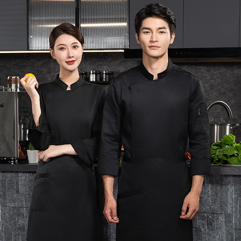 Pizzaiolo Chef Uniform Restaurant Koksjassen Foodservice Keuken Koken Kostuum Bakkerij Café Ober Herfst Winter Werkkleding