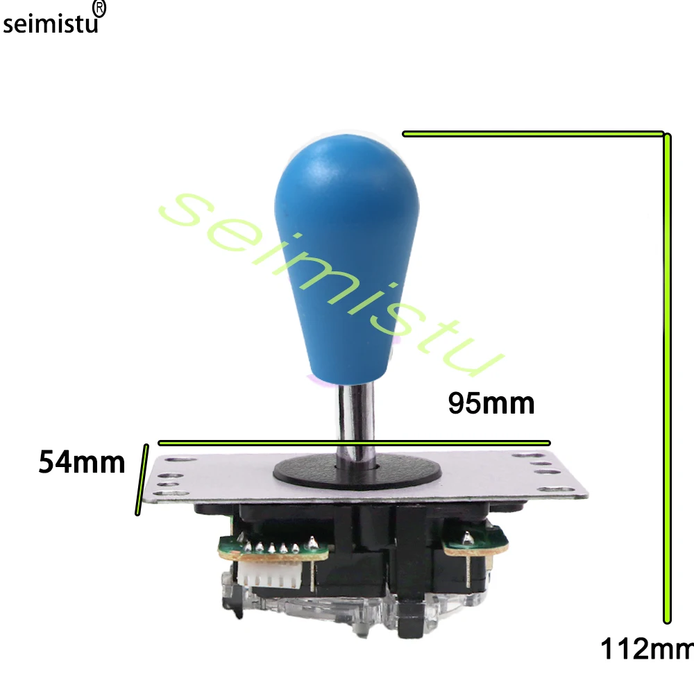 Klassischer 5-poliger Arcade-Joystick mit ovalem Topball-Kopier-Sanwa-Joystick im amerikanischen Stil für PC, Zero Delay, Raspberry Pi, Arcade Neo – Detail 4