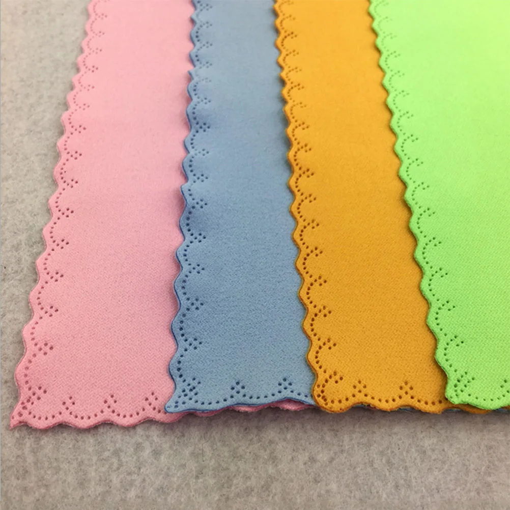 10 قطعة تنظيف ستوكات القماش 6x7 بوصة حجم الجيب لينة غير جلخ للنظارات العدسات ساعات المجوهرات الأسطح الحساسة #6