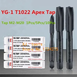 YG-1 T1022 Apex Tap, 100% Original, M2, M2.5, M3, M3.5, M4, M5, M6, M7, M8, M10, M12, M14, M16, M18, M20, envío gratis