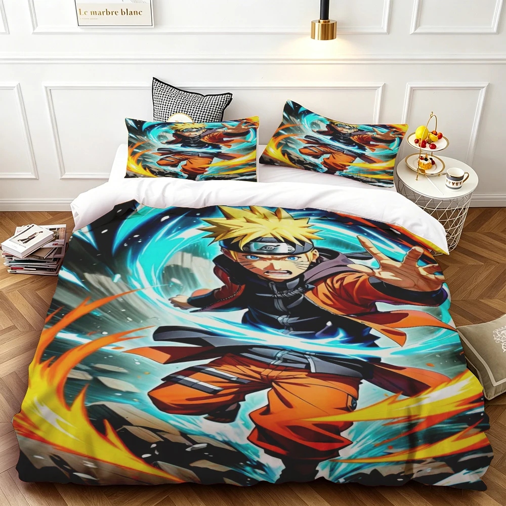 

Single/twin Naruto Duvet Cover Set Cartoon Bedding Set Quilt Cover Soft and Comfortable Bedroom Home Decor