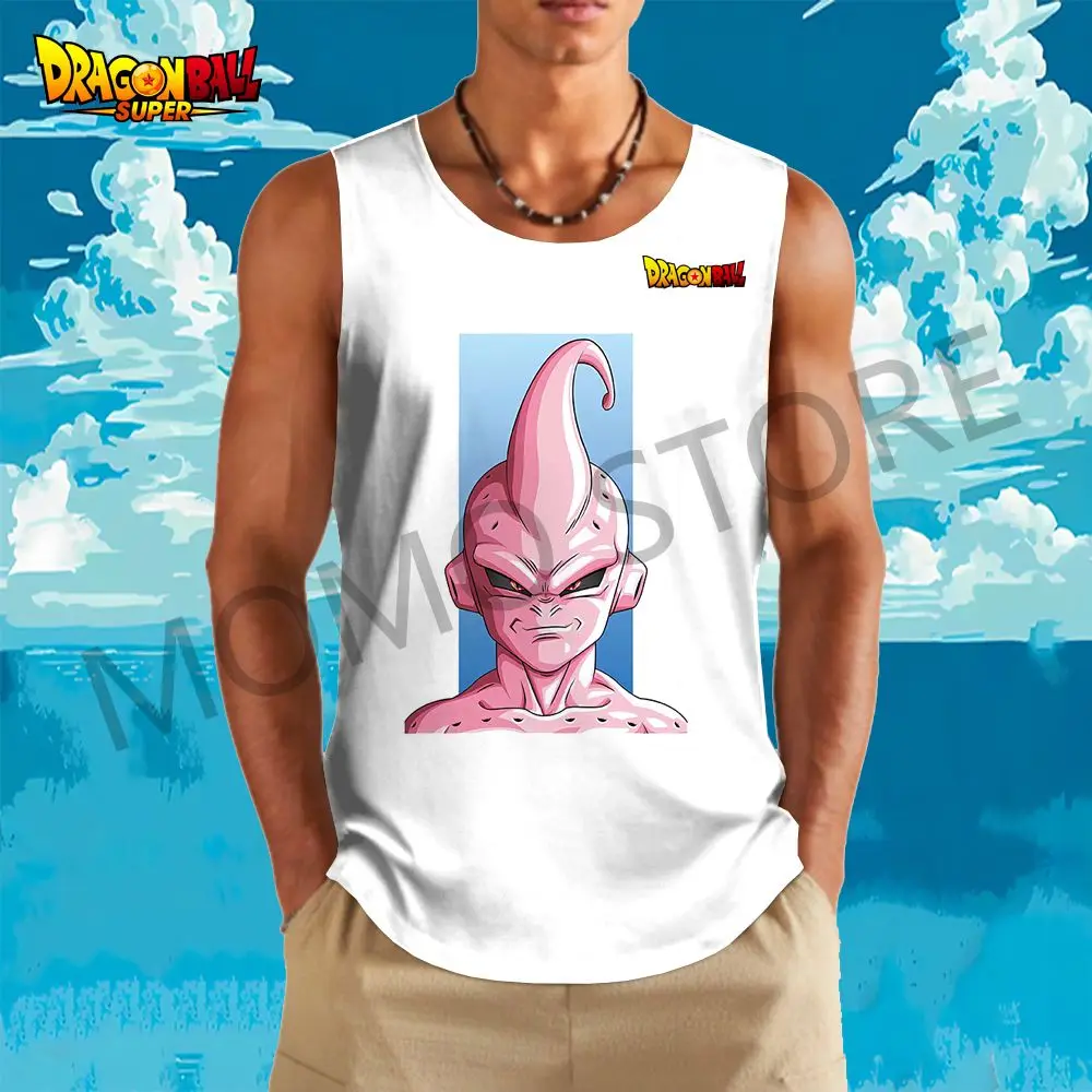 Dragon Ball GYM Men's Vest Kid's Tank Top 110-6XL Goku O Neck Street Wear Children's Cheap Tops Streetwear Bodybuilding Anime