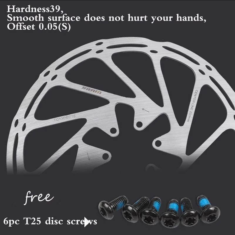 SRAM Bike Brake Rotor 160mm 180mm 203mm Bicycle Centerline Disc Brake Rotor Stainless Hydraulic Brakes Disc Rotors Mtb Part