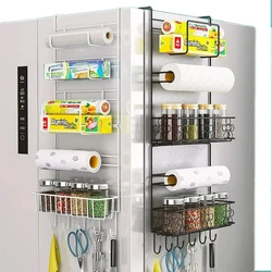 Kitchen Organizer Side Shelf Fridge Wall Hanger Storage Rack Bottle Refrigerator Shelf Spice Organizer Kitchen Storage Gadgets