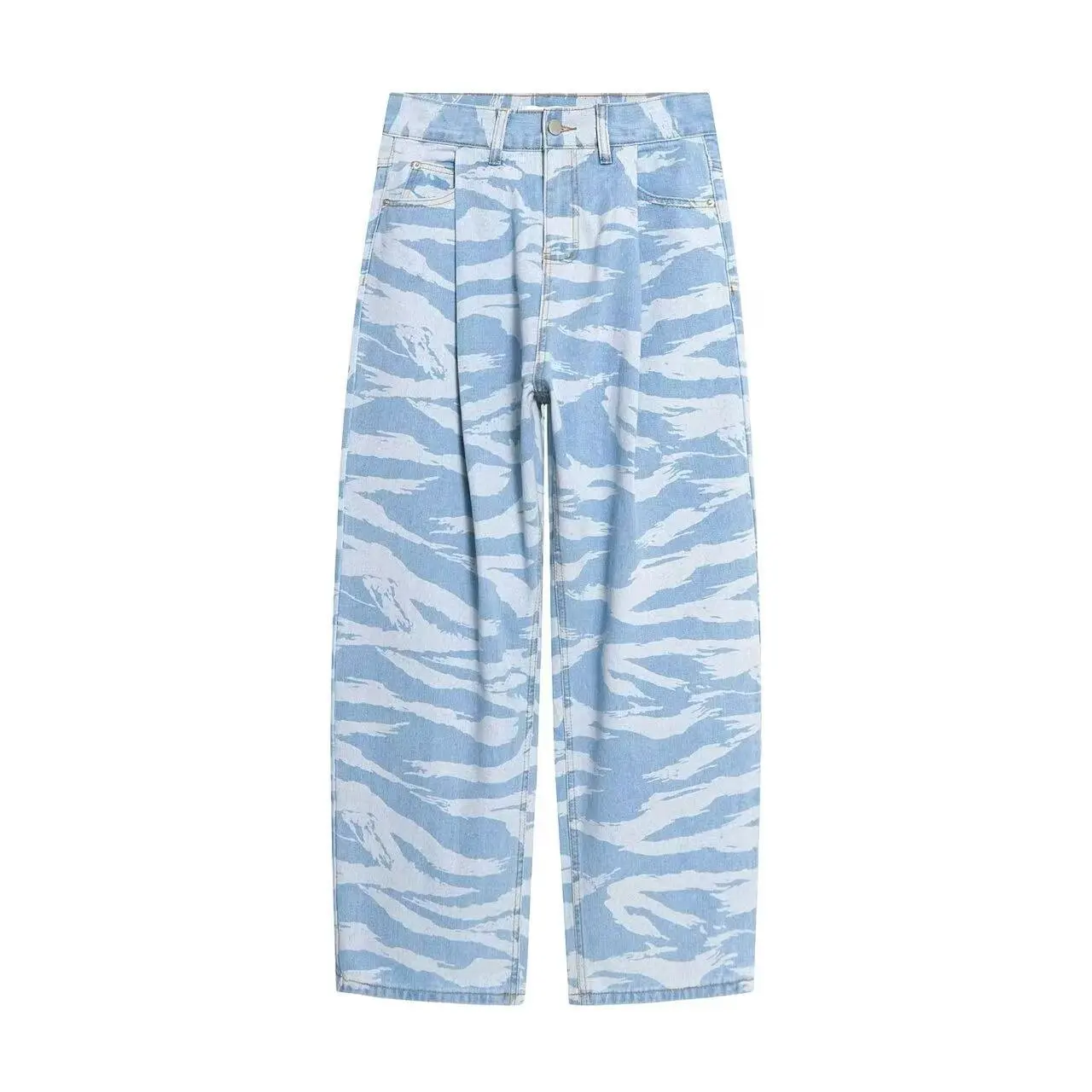 Y2K American Work Pants Retro Camo Casual Summer Thin Lightweight Trendy Cargo Pants