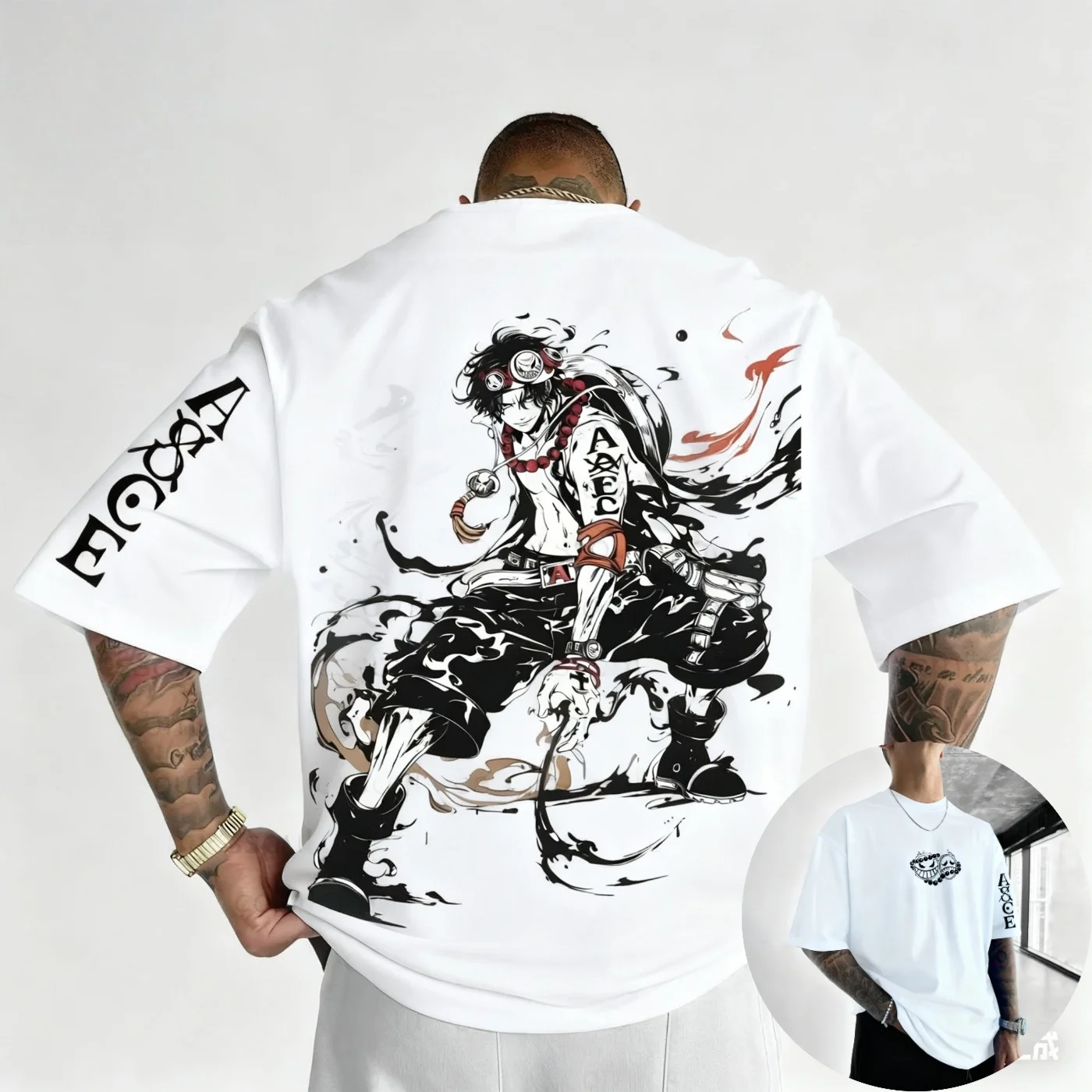 Anime EEN STUK Harajuku Lufei 2025 Zomer Nieuwe mannen vrouwen T-shirt Losse Street Wear Casual Puur Katoen Korte mouwen T-shirt