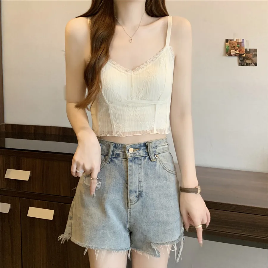

Padded Bandeau Top for Women Sleeveless Lace Cami with Built in Bra Summer Backless Tube Top Strapless Slip Dress