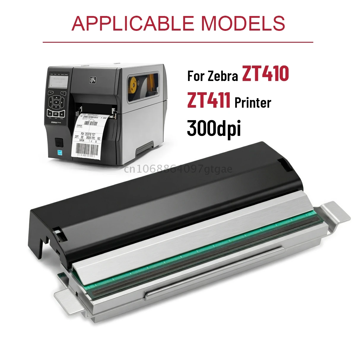 

Wear-resistant ceramic materials Print head 300dpi Printhead for Zebra ZT410/ZT411 P1058930-010 label printer Head Express