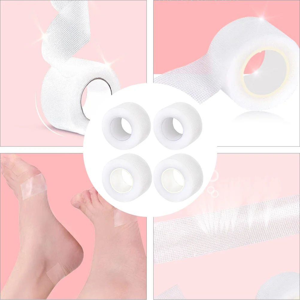 

4Pcs Invisible Adhesive Pads Heel Blister Protection Cushions for Foot Care Waterproof Shock Absorbing Foot Heel Sticker