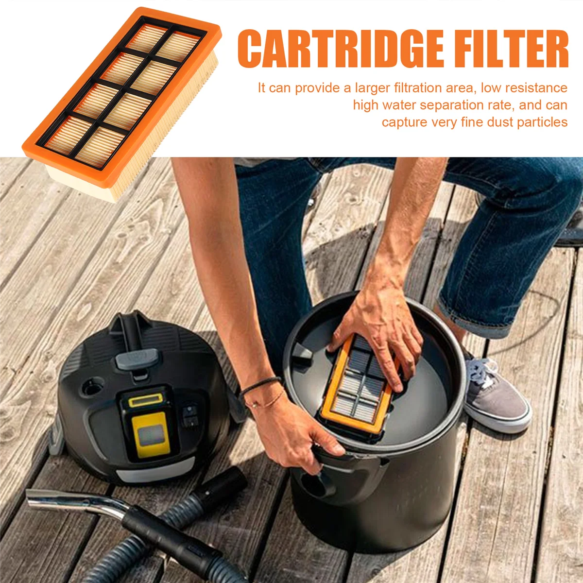 Фильтр ABRG 6.415-953.0 для Karcher AD 2, AD 3.000, AD3.200, камина премиум-класса AD 3, часть робота-пылесоса AD 4 Premium