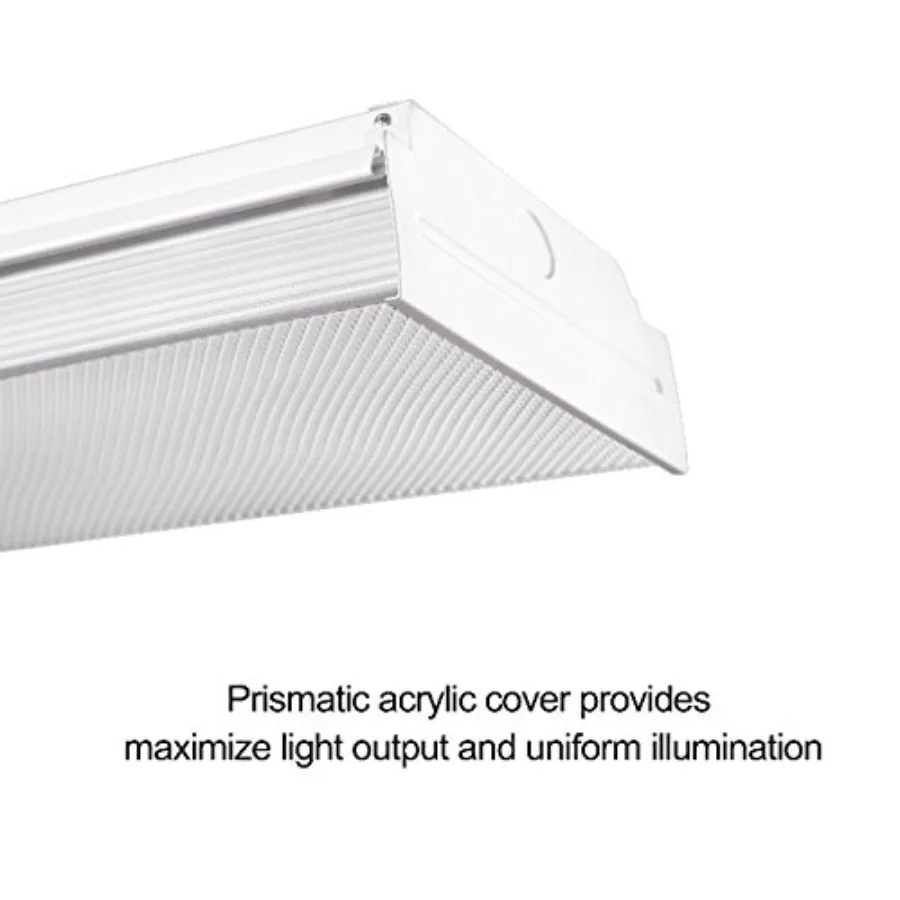 4Feet LED Wraparound 40W 4 Feet LED Shop Lights for Garage, 4400lm 4000K Neutral White, Wrap Light, 48 Inch Light Fixtures Flus