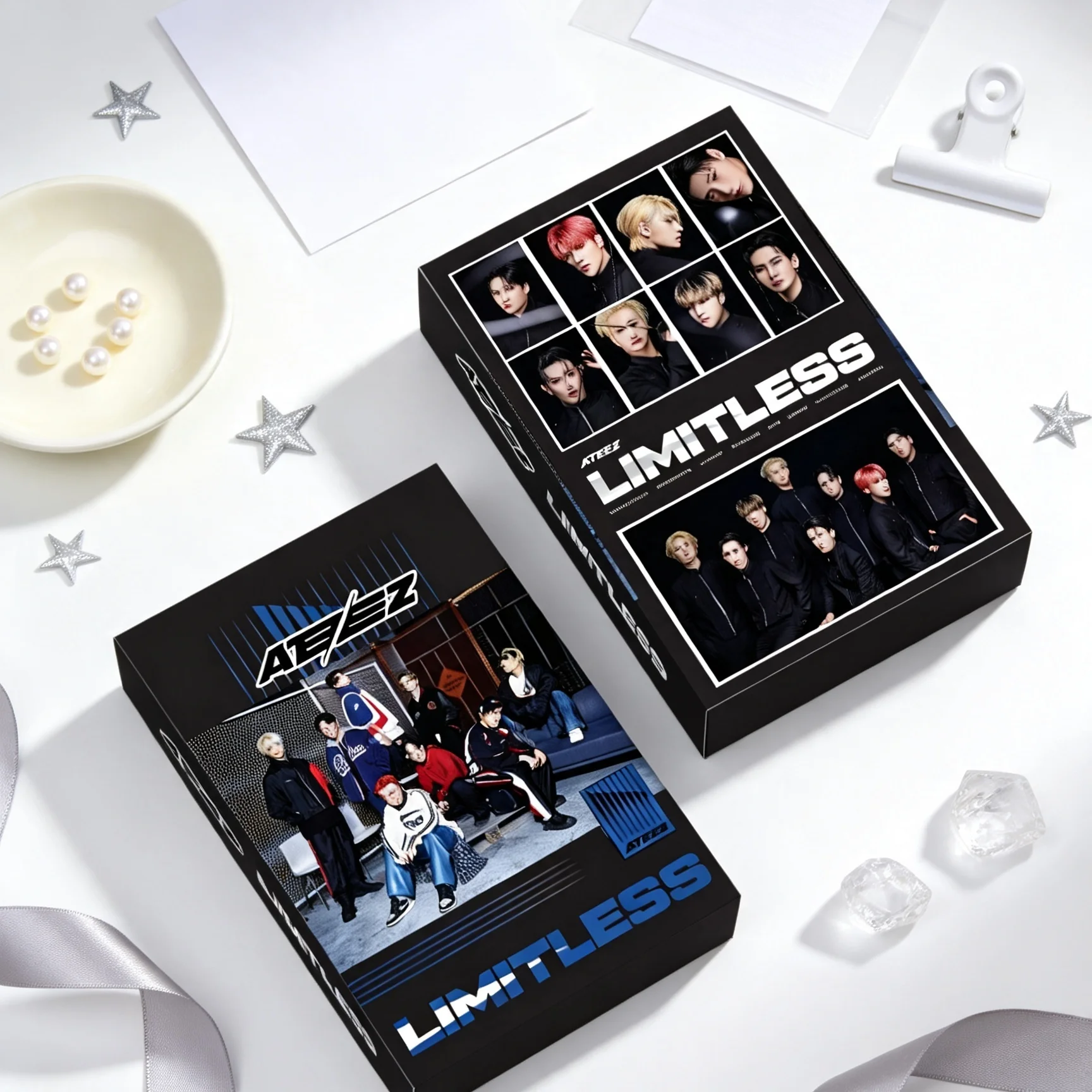 55pcs Idols ATEZ Photocards Limitless Cards Hongjoong Seonghwa Yunho Yeosang San Mingi Wooyoung Jongho Box Cards