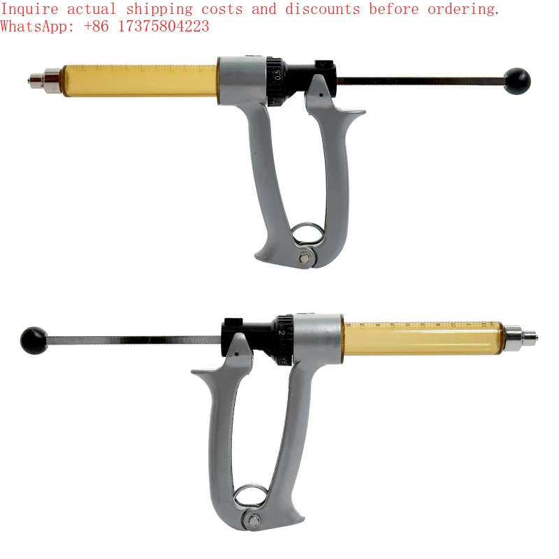2026 I New Veterinary Semi Automatic Syringes for Animal Vaccination 25ML/50ML Repeater Syringe for Multiple Dosing