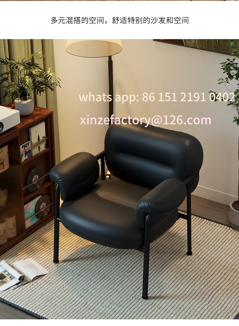 

Customizable Nordic Art Simple Living Room Dressing Table Single Light Luxury Sofa Chair Comfortable To Sit for A Lon