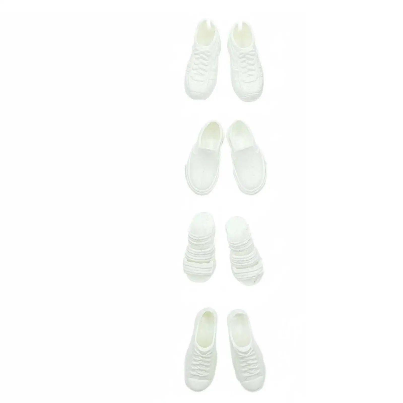 30cm Men Doll Footwear PVC Flexible Shoes for 1/6 Scale Action Figure Body Sneakers Loafers Beach Sandals Collection
