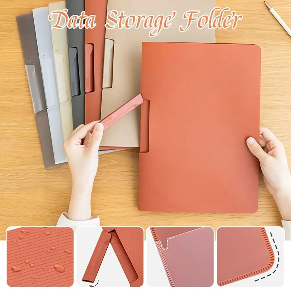 Pasta A4 com braçadeira de papel removível Translucency Notepad Board, papelão pendurado, teste do estudante, documento, saco de arquivo, 1pc