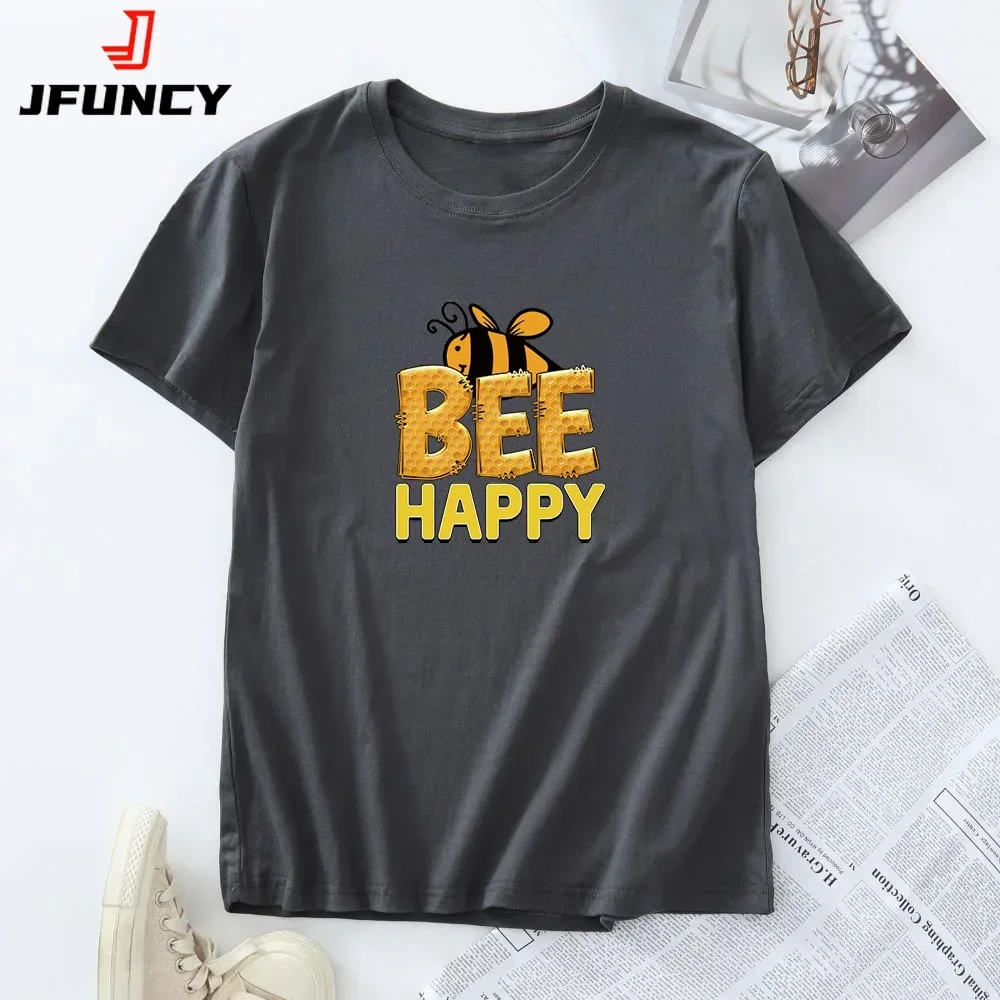 

100% Cotton Woman Tshirt Summer Women's Tees Female T Shirts Fashion Graphic T-shirt Short Sleeve Tops Women Clothing