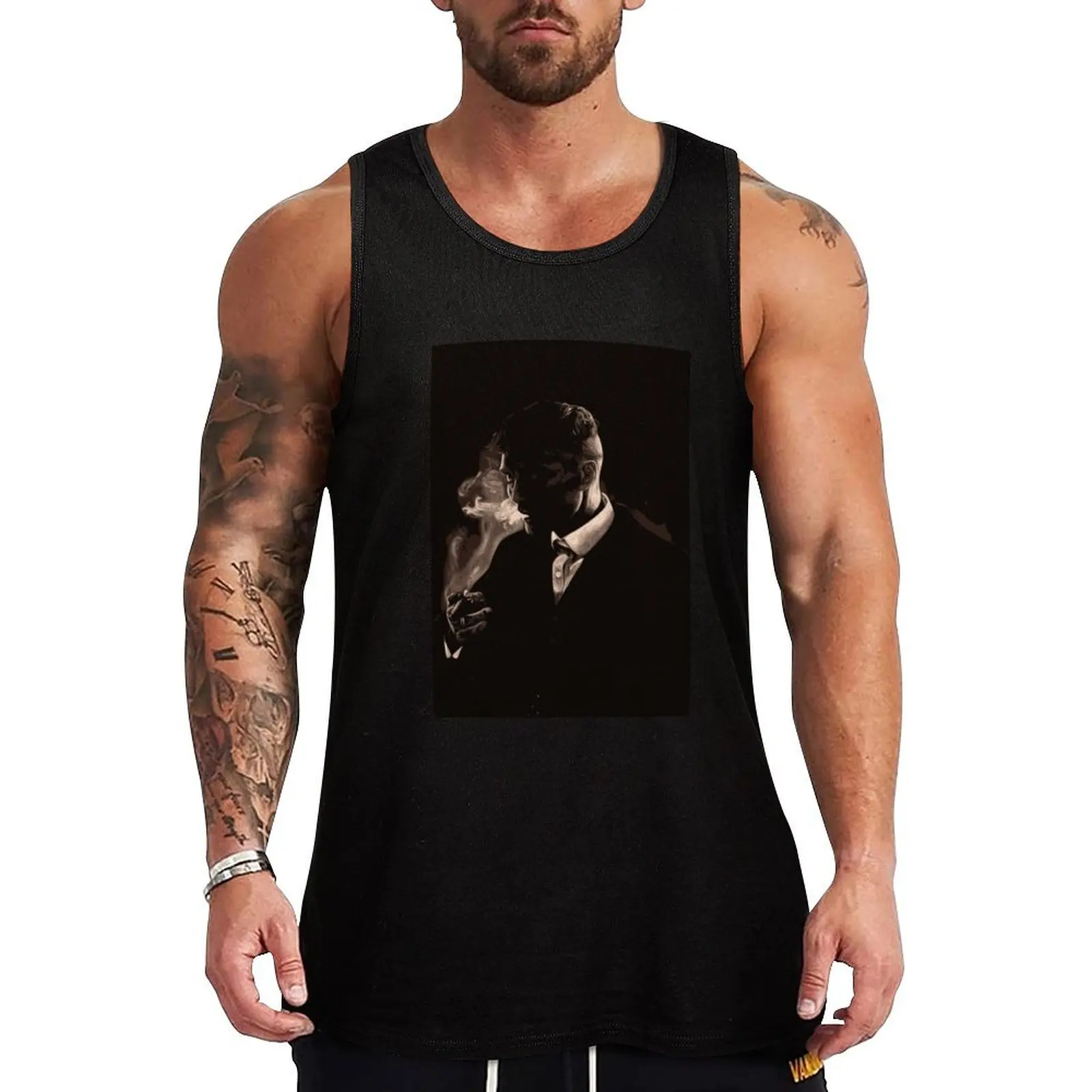 

Tommy Shelby Smoking a Cigarette Tank Top training weight vest summer clothes man 2025