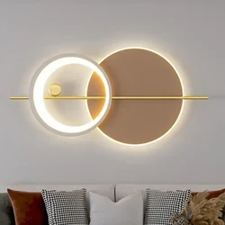 Lámpara LED de pared moderna, ambiente para candelabro de sala de estar, comedor, dormitorio, Hotel, salón, escaleras, pasillo, accesorio de iluminación para decoración del hogar