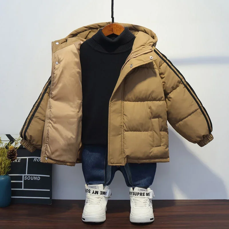 Boys Coat Overcoat Jacket Windbreak Outerwear 2024 Khaki Spring Autumn Cotton Sport Teenagers Christmas Gift Children's Clothing