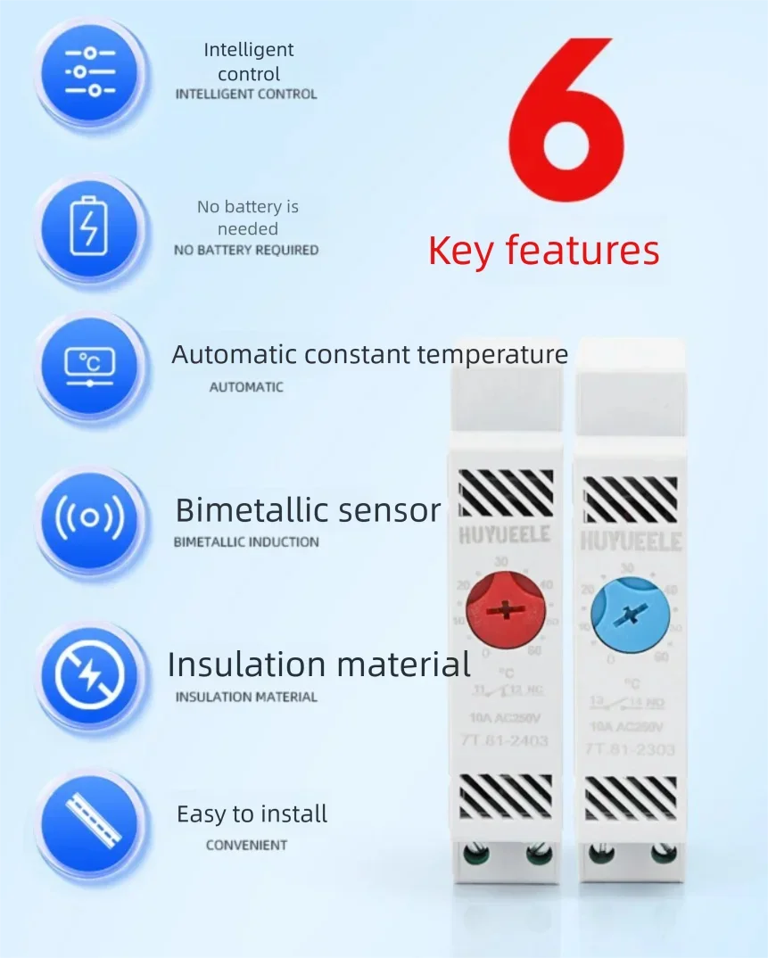 Industrial Temperature Controller Automatic Heating System Regulator Hermostat - Precision Temperature Control for HVAC Systems