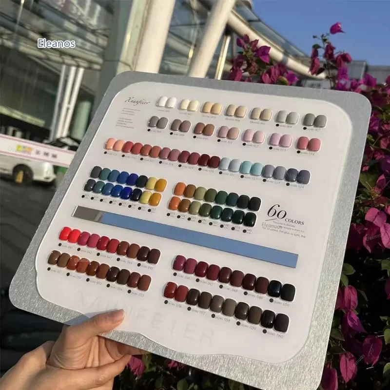 Eleanuos Regenboog 60 Stuks Gellak Set Zeer Goede Nagelgel Kit Met Kleur Kaart Voor Nail Art Hele Set Nagelgellak Leerling Kit