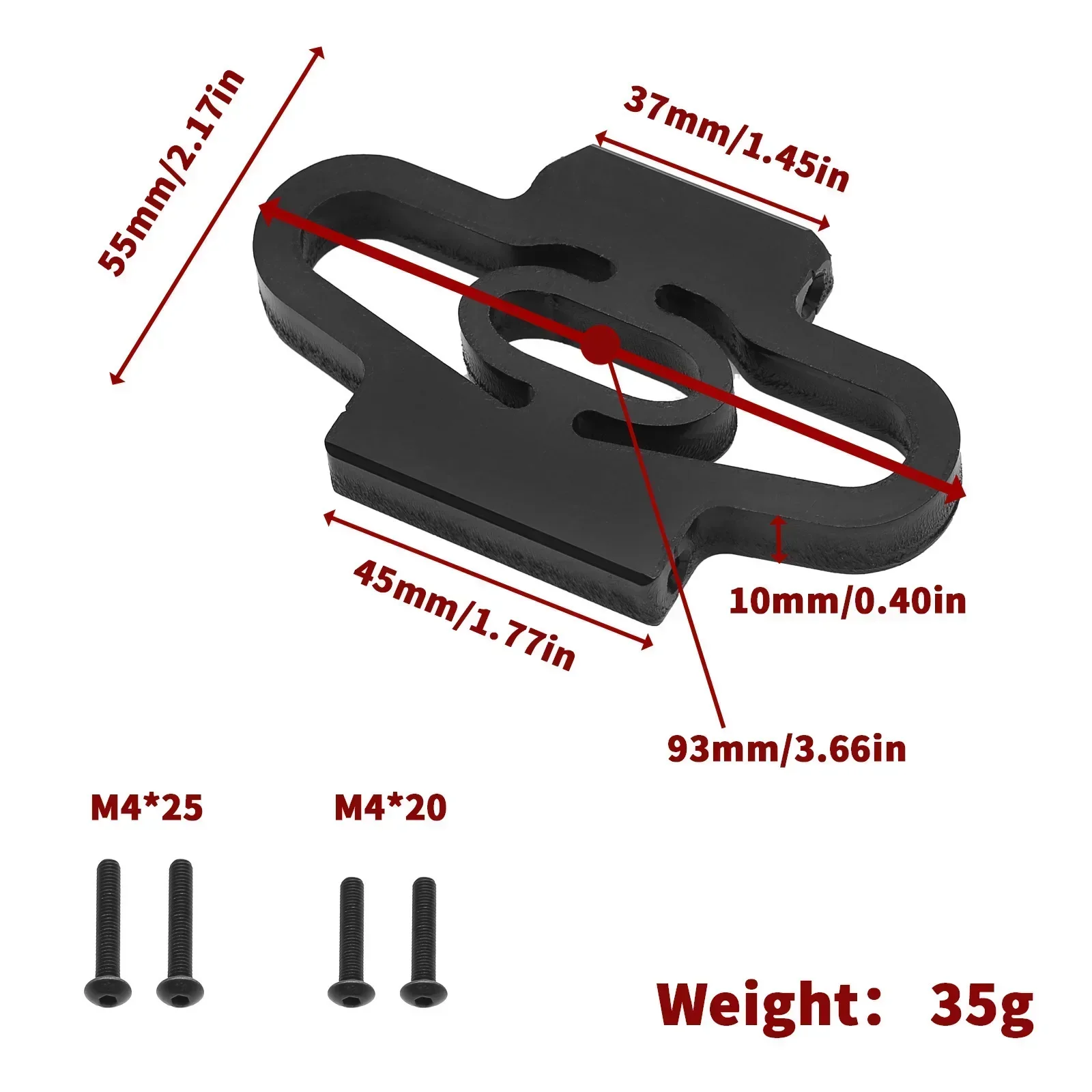 Spoiler diferencial de nylon, suporte para asa, preto, TRXS 1:6, 4WD, XRT 8S, 78086-4