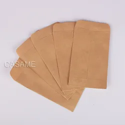6x10cm craft cookie bags 100pc Kraft Paper bag mini Envelope Gift Bags Candy Bags Snack Baking Package Supplies Gift Wrap glue