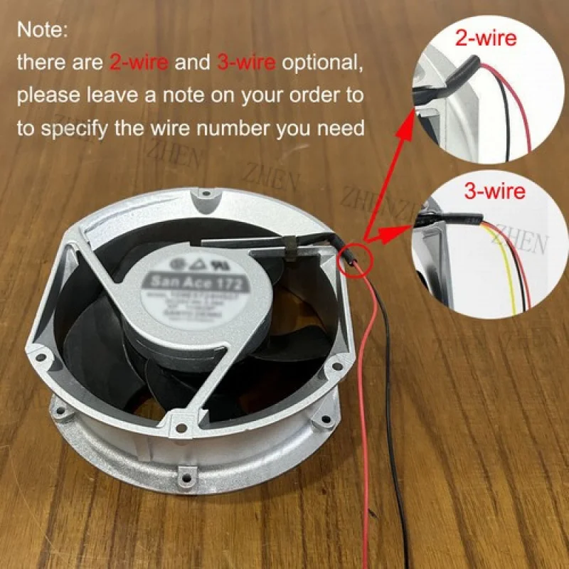 Y  for SANYO 109E5724H501 24V 0.58A Axial Fan 2-wire 3-wire Option 1-Year Warranty