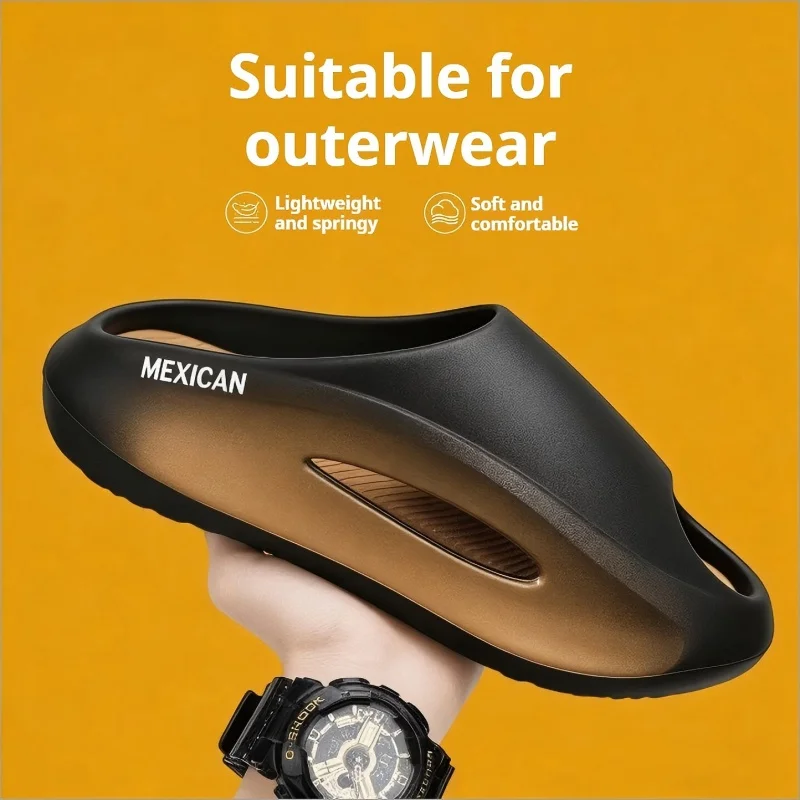 Outdoor-Sportpantoffeln für Herren, hochwertige Kontrastfarben, modischer neuer Stil, geeignet für den Außen- und Heimgebrauch, gleicher Stil – Detail 6