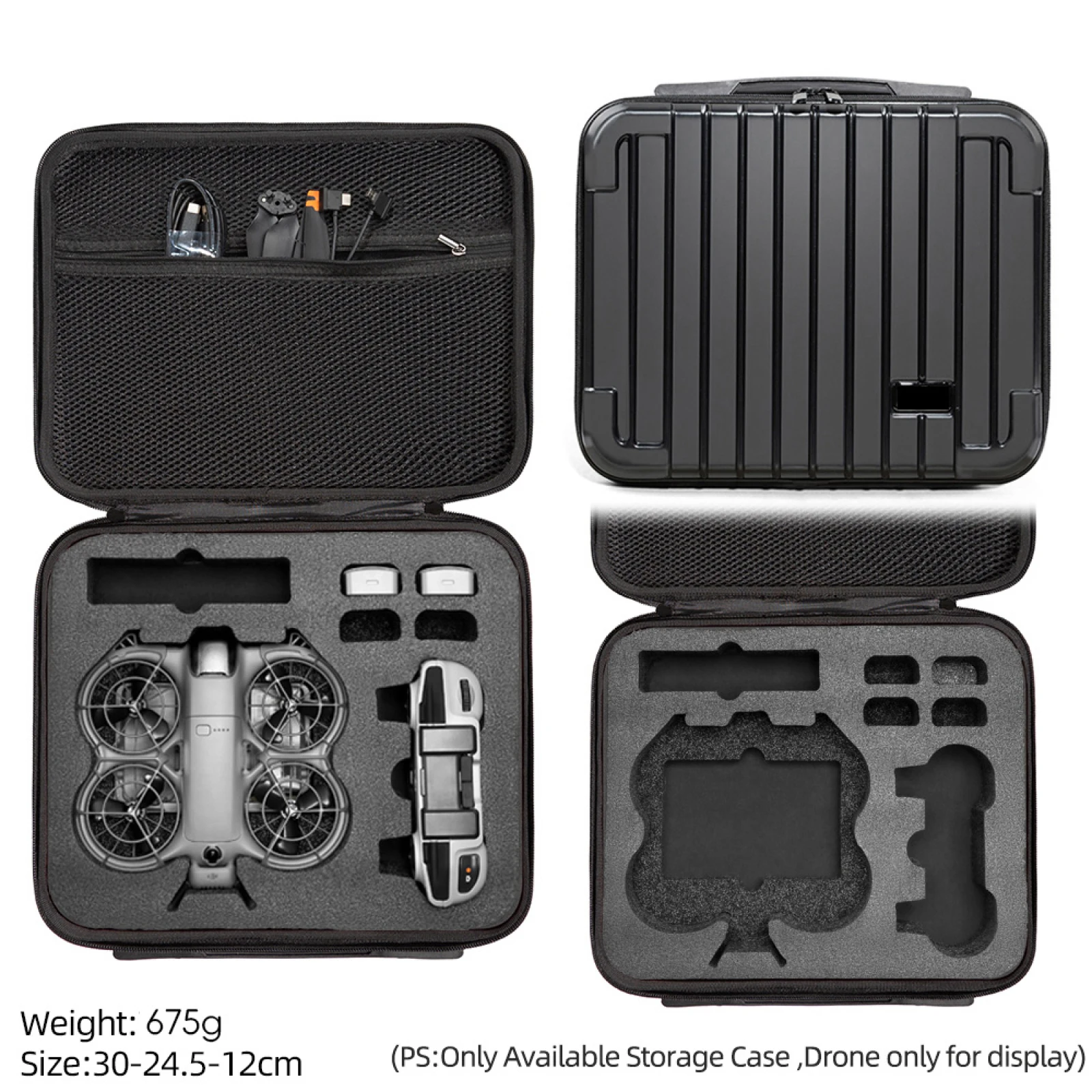 For DJI Neo2 Fly More Combo Carrying Case with RC-N3 Remote Controller,Neo Intelligent Flight Battery,Charging Hub Drone Bag