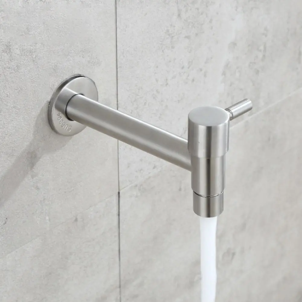 

Настенный смеситель для стиральной машины, Т-образный садовый кран из нержавеющей стали 304, удлиненный быстрооткрывающийся смеситель для кухонной мойки