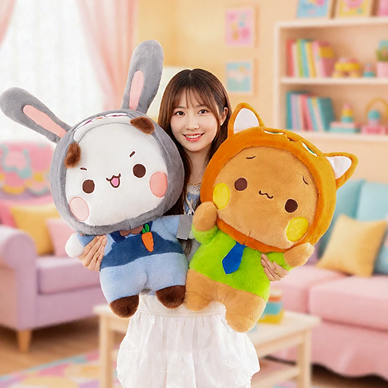 60 cm Zootopia schattige knuffel Bubu pop schattige knuffeldier paar pop kinderen verjaardag kerstcadeau voor kinderkamer decoratie