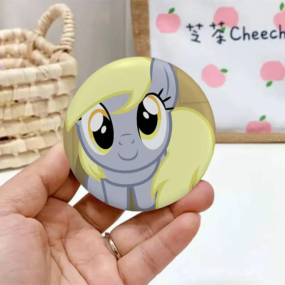 M-My Little Pony Emaille-Pins, handgefertigte runde Brosche, L Killer Yagami Light Cosplay-Abzeichen, Rucksäcke, Schmuck, Geschenke – Detail 3