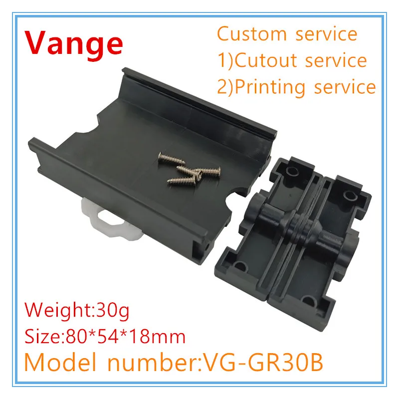 Vange din rail sensor housing box L*54*18mm ABS plastic project box view 6