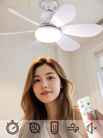 E27 with Remote LED 30W 40W Ceiling Fan Light Dimming Function Suitable for Living Room Study and Home Use 85-265V