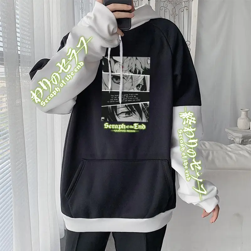 Seraph Of The End Anime Hoodies Owari No Seraph Cool Guren Ichinose Mikaela Hyakuya Eyes Manga Harajuku Men Women Sweatshirts