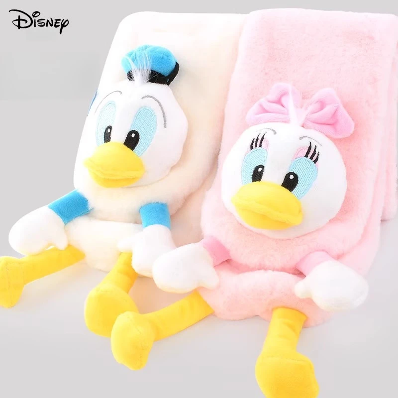 

Miniso Disney Donald Duck Children's Scarf Warm in Winter Boy Girl Baby Plush Neck Cover Kids Cartoon Scarf